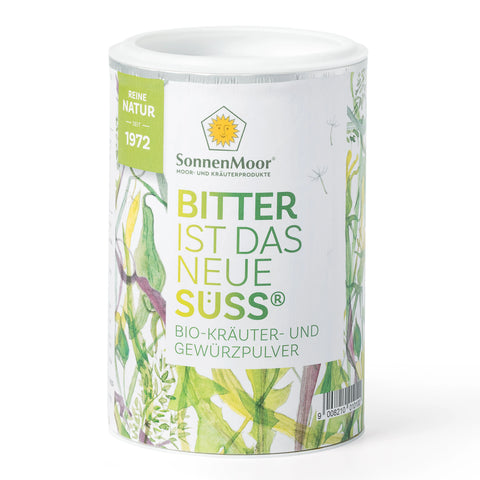 Bitter ist das neue Süss® - Bitterstoffe in Pulverform in der täglichen Ernährung - ein Naturprodukt des österreichischen Familienunternehmens SonnenMoor, tätig seit 1972