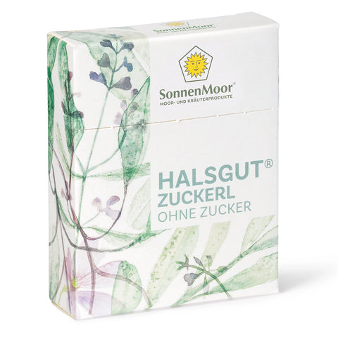 Die HalsGut® BonBon sind ein reines Naturprodukt ohne Zucker hergestellt in Österreich vom Familienbetrieb SonnenMoor
