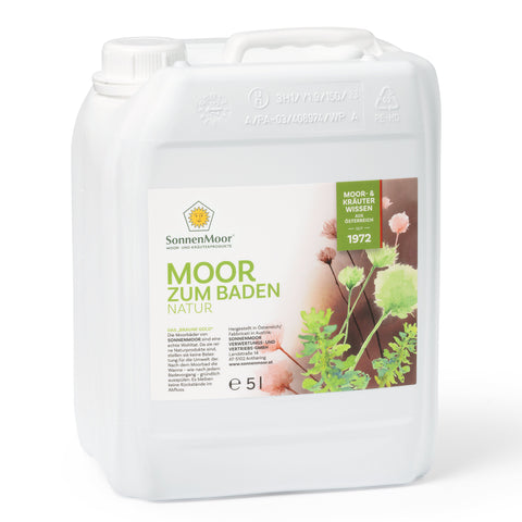 Heilmoor für Zuhause zum Baden 5l Kanister für die Hautdurchblutung und Hautregeneration - ein Naturprodukt des österreichischen Familienunternehmens SonnenMoor