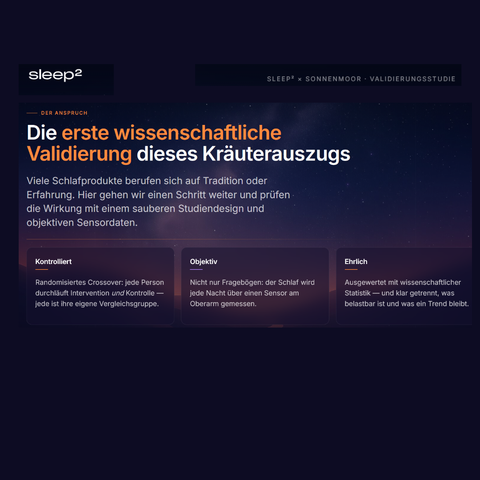Schlafstudie Gute Nacht von SonnenMoor 2026 