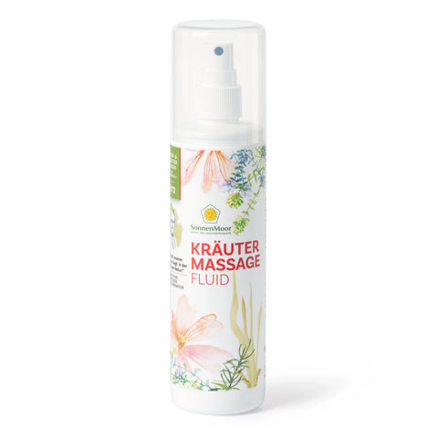 Das Kräutermassagefluid 200 ml Spray für die Durchblutung, Muskulatur - ein Naturprodukt des österreichischen Familienunternehmens SonnenMoor