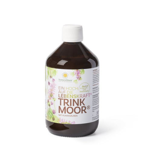 Trinkmoor in der Glasflasche 500 ml für eine Darmsanierung für 25 Tage - aus dem österreichischen Familienbetrieb SonnenMoor seit 1972